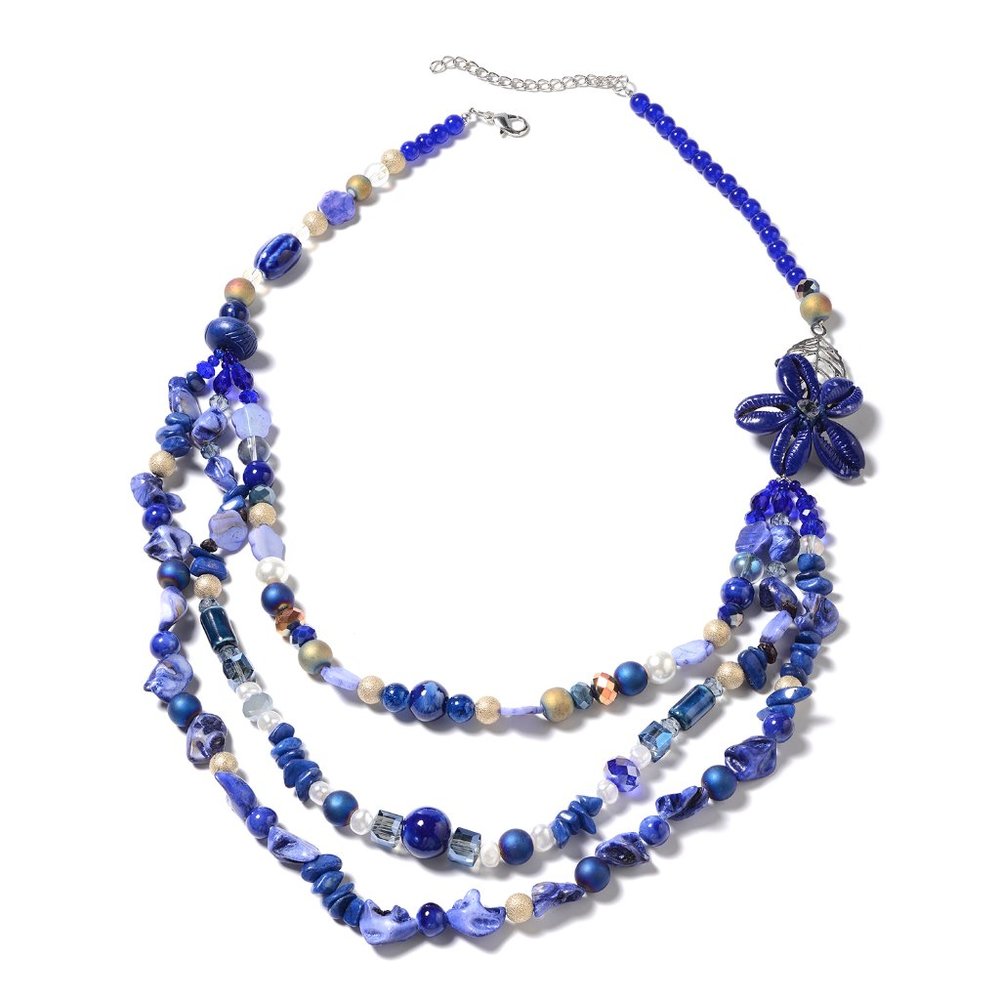 Multi Gemstone Necklace 30"